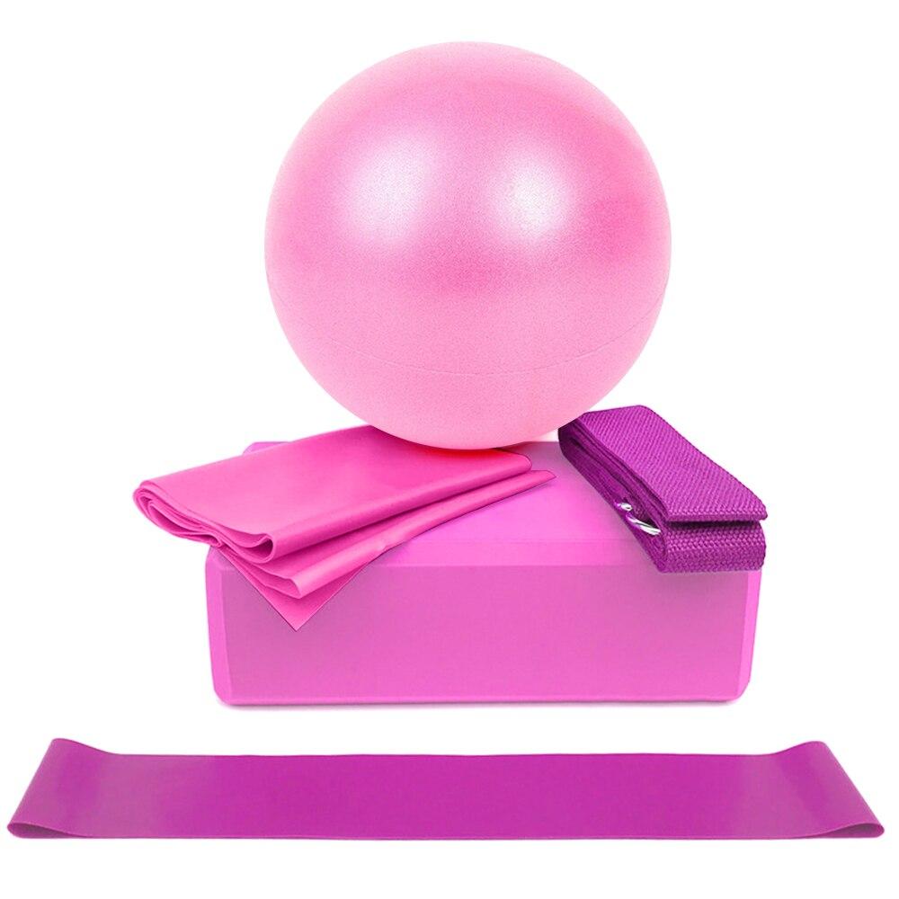 5-teiliges Yogaball- und Blockset